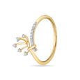 14KT Yellow Gold Ethereal Bloom Diamond Finger Ring,,hi-res view 3
