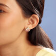 Radiant Horizon Sapphires & Diamond Stud Earrings,,hi-res view 2