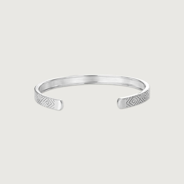 Geometric Pattern Silver Kada,,hi-res image number null