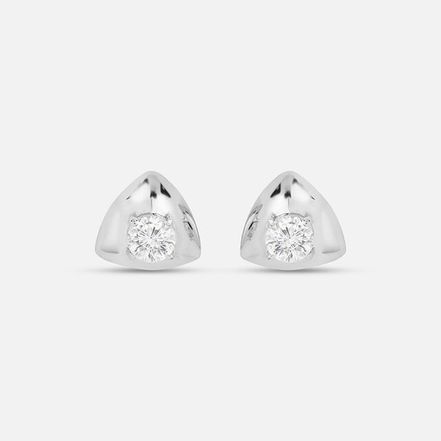 Minimalist Magic Silver Stud Earrings,,hi-res image number null