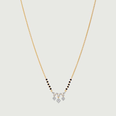 Striking Cascading Diamond Mangalsutra