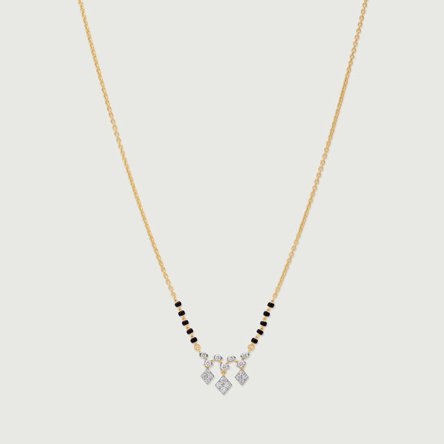Striking Cascading Diamond Mangalsutra,,hi-res image number null