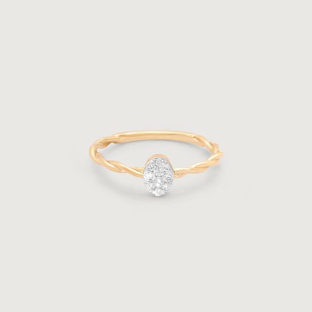 Twisted Halo Diamond Ring,,hi-res image number null