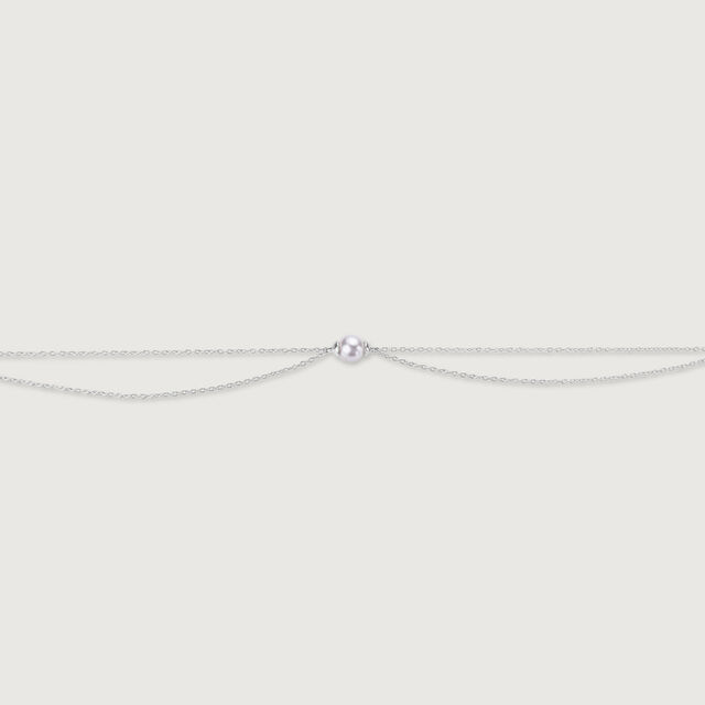 Elegant Glow Silver Anklet,,hi-res image number null