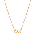 Elegant Infinity Gold Pendant with Chain,,hi-res view 3