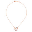 14Kt Rose Gold Diamond Necklace,,hi-res view 1