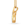 14KT Yellow Gold Heart Pendant With Diamonds,,hi-res view 2