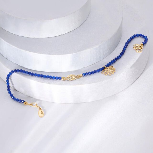 Mystic Lotus Gemstone Bracelet,,hi-res image number null