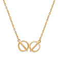 Elegant Infinity Gold Pendant with Chain,,hi-res view 2