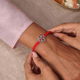 Endless Harmony Silver Rakhi,,hi-res view 2