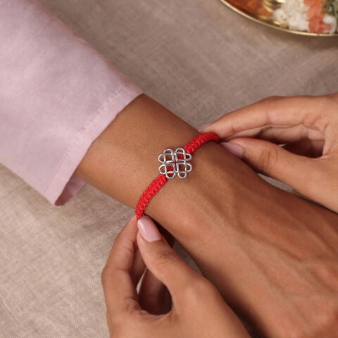 Endless Harmony Silver Rakhi