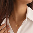 Double Moon Elegance 18KT Pendant,,hi-res view 2