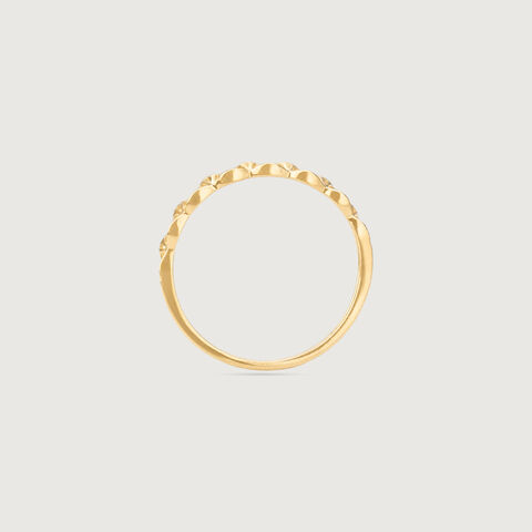Radiant Fan Gold Ring