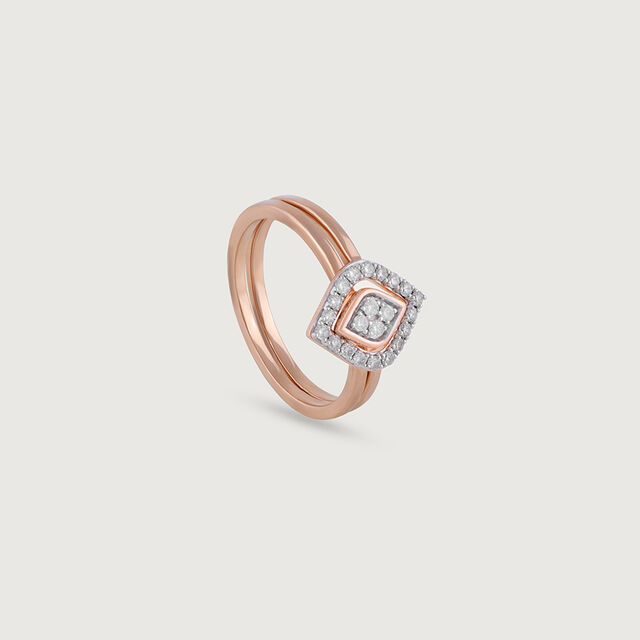 Vintage Glam Gold & Diamond Ring,,hi-res image number null