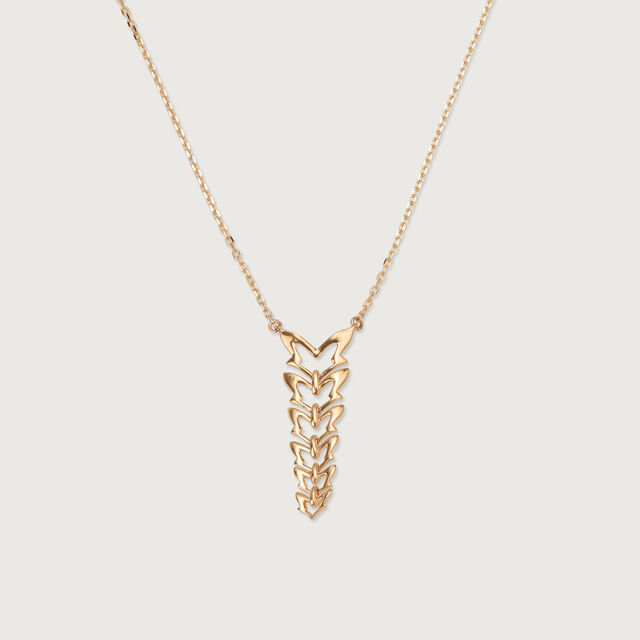 Butterfly Ballet 14KT Yellow Gold Necklace,,hi-res view 4