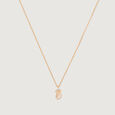 Korean Heart 14KT Yellow Gold Pendant with Chain,,hi-res view 2