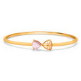 14KT Yellow Gold Amethyst Bangle,,hi-res view 2