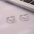 Bold Angle Silver Toe Rings,,hi-res view 1