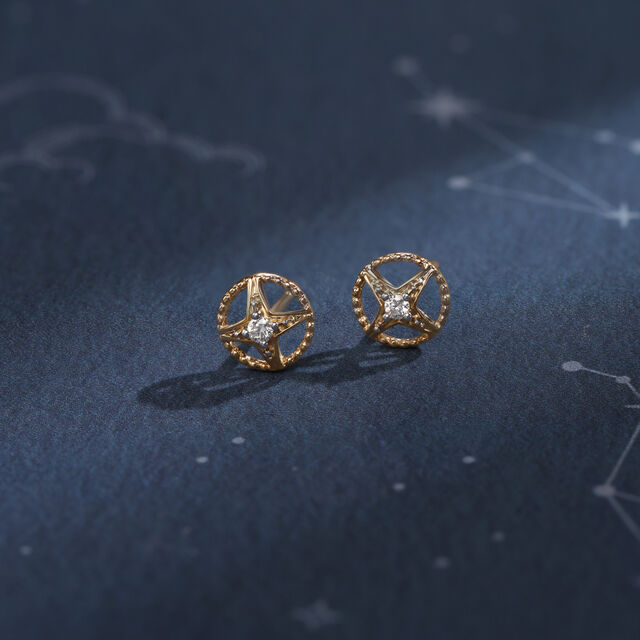 Timeless Starscape 14KT Diamond Stud Earrings,,hi-res image number null