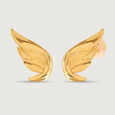 Whimsical Butterfly 14KT Pure Gold Stud Earrings,,hi-res view 4