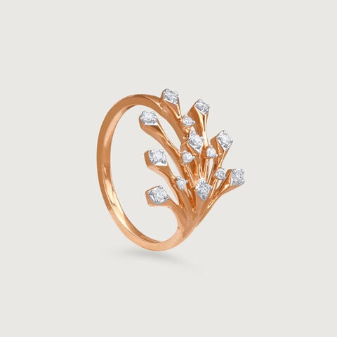 Crown Bloom Diamond Ring