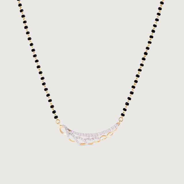 Sparkling Elegance Gold and Diamond Mangalsutra,,hi-res image number null