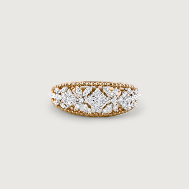 Everlasting Bond Gold & Diamond Finger Ring,,hi-res image number null