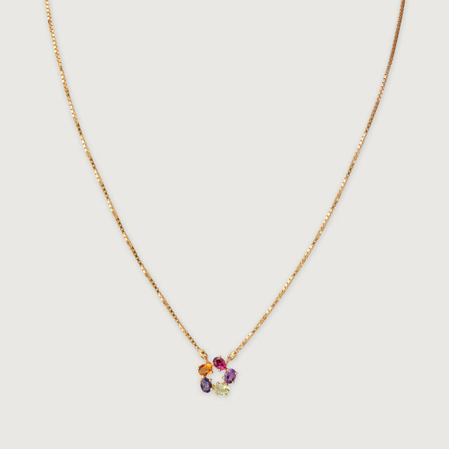 Prismatic Glow 14 Kt Gold & Gemstone Necklace,,hi-res image number null