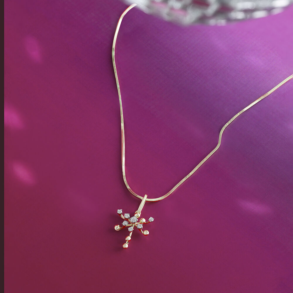 Pendants Buy Stylish Gold Diamond Pendant Designs for Women Mia By Tanishq