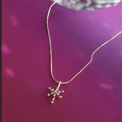 Groovy Glow Gold & Diamond Pendant