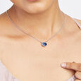 Blue Twilight Silver Necklace,,hi-res view 2