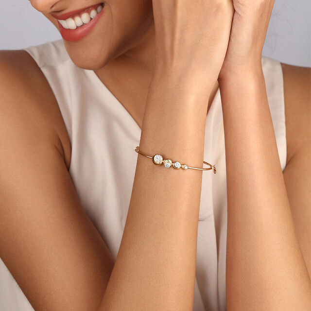 Moon Dance 14KT Diamond Bangle,,hi-res image number null