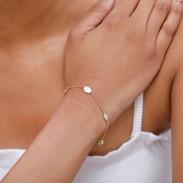 18KT Yellow Gold Charm Of Renewal Bracelet