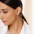 Heptagonal Elegance 18KT Drop Earrings,,hi-res view 2