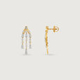 Radiant Cascade Diamond Drop Earrings,,hi-res view 4