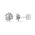 18 Karat White Gold Dazzling Opulent Diamond Stud Earrings,,hi-res view 2