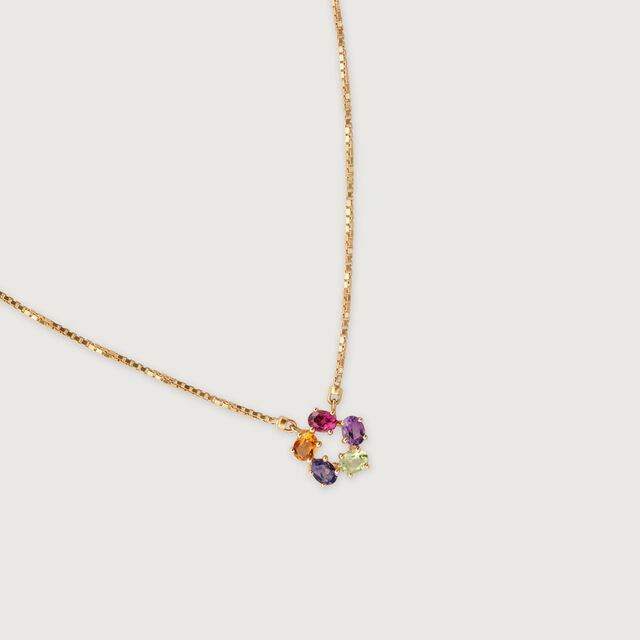 Prismatic Glow 14 Kt Gold & Gemstone Necklace,,hi-res image number null