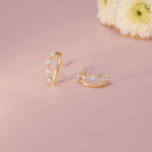 Effortless Spark Diamond Hoop Earrings,,hi-res image number null
