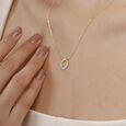 Orbit Glow Diamond Necklace,,hi-res view 2