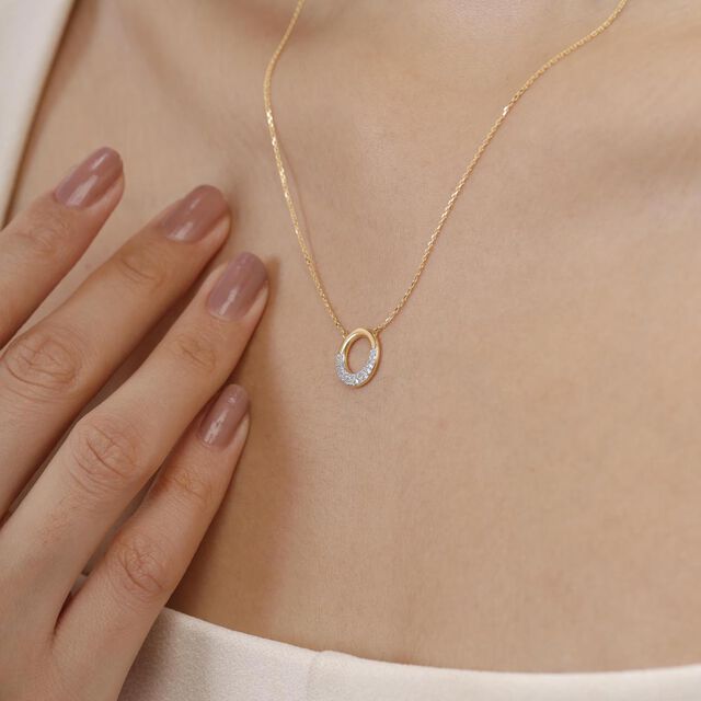 Orbit Glow Diamond Necklace,,hi-res image number null