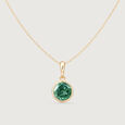 Sleek Contemporary Emerald Gold Pendant,,hi-res view 3