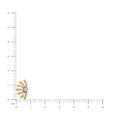 14KT Yellow Gold Fan Flower Stud Earrings,,hi-res view 4