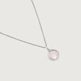 Mother of Pearl Moonlit Silver Necklace,,hi-res view 4