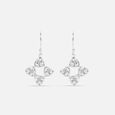 Sparkly Sleek Silver Hoop Earrings,,hi-res view 3
