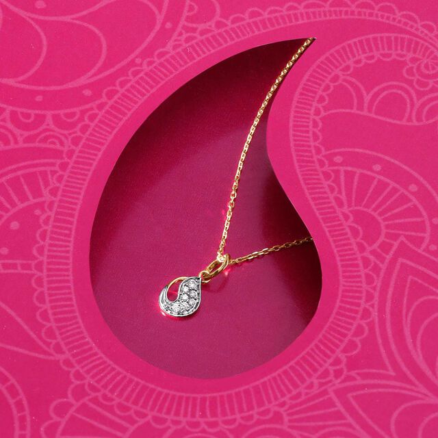 Paisley Aura Diamond Pendant,,hi-res image number null
