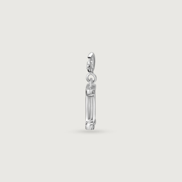 Minimal Initial I Silver Charm,,hi-res image number null