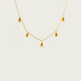 Warm Radiant Dark Citrine Gold Necklace,,hi-res view 1