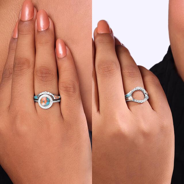 Boho Dreams Stackable Silver Ring,,hi-res image number null