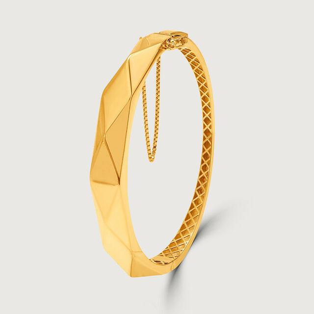 Angular Elegance 18KT Gold Bangle,,hi-res image number null