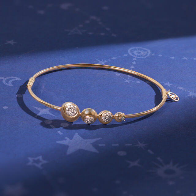 Moon Dance 14KT Diamond Bangle,,hi-res image number null